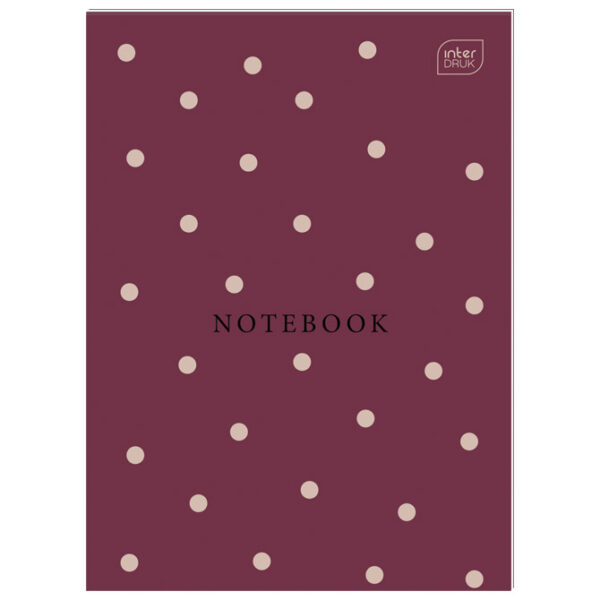 Blok za bilješke A7 karo  50L s naslovnicom Interdruk