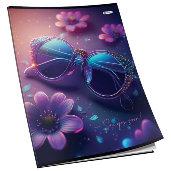 Teka meki uvez A4 čista 40+2L 80g glitter Connect sortirani motivi