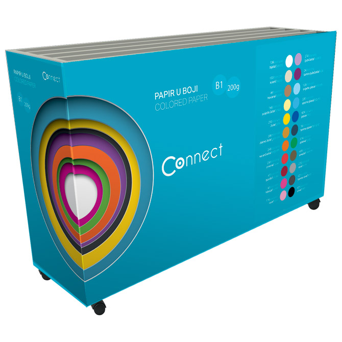 000012646 Stalak za papire B1 200g Connect - Slika 1