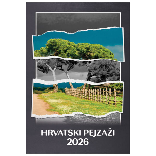 Kalendar "Hrvatski pejzaži 2026" 13L, spirala