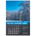 Kalendar "Hrvatski pejzaži 2026" 13L, spirala - Slika 2