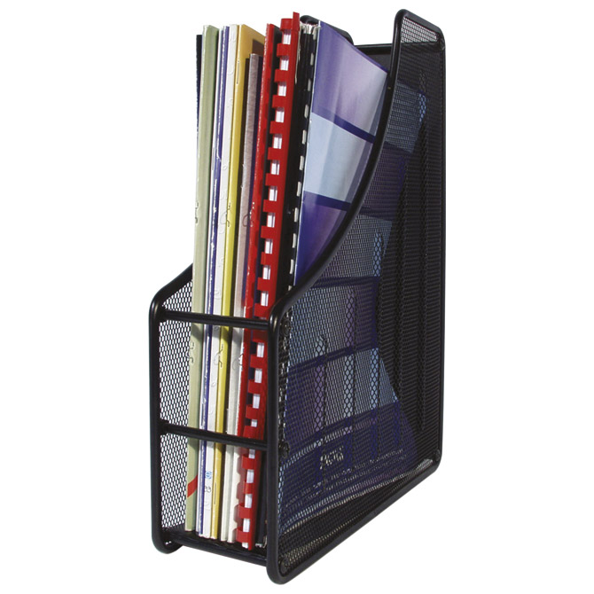 000013428 Stalak za spise okomit žica 8x27,5x35 cm LD01-418 Fornax crni - Slika 1