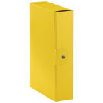 Mapa s gumbom hrbat- 80 mm A4 Eurobox Esselte C2809/390328090 žuta