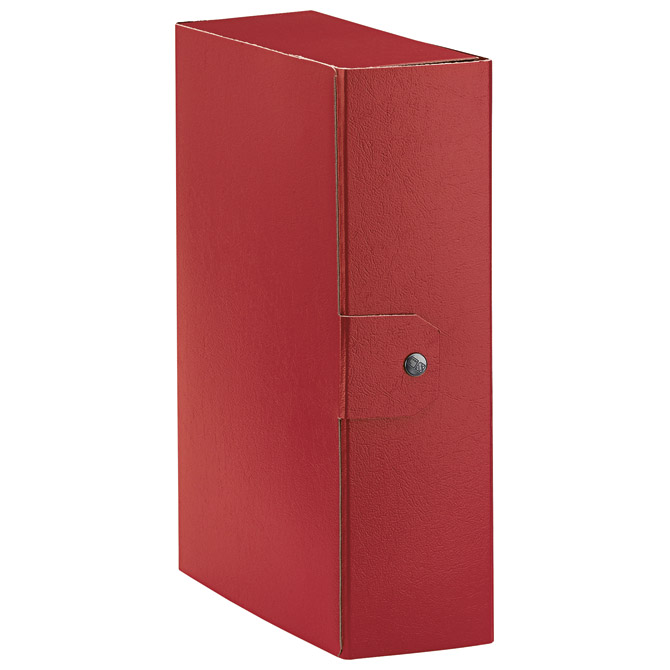 000013459 Mapa s gumbom hrbat-100 mm A4 Eurobox Esselte C3016/390330160 crvena - Slika 1