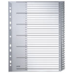 Pregrada plastična A4 brojevi 1-31 Leitz 12810000 siva