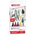 Marker za tekstil 2-3 mm pk5 Edding 4500 blister