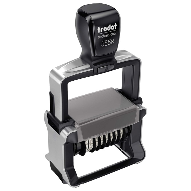 000013551 Numerator Professional 8mjesta+tekst ploča Trodat 5558/PL - Slika 1