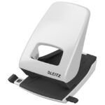 Bušač 2 rupe do  40 listova Leitz 51380385 sivi