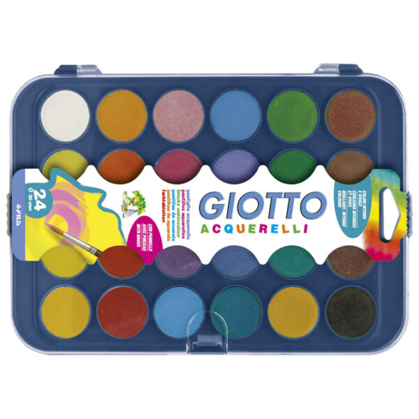 Boja vodena fi 30 mm 24boje+kist Giotto Fila 3320 (3524) blister