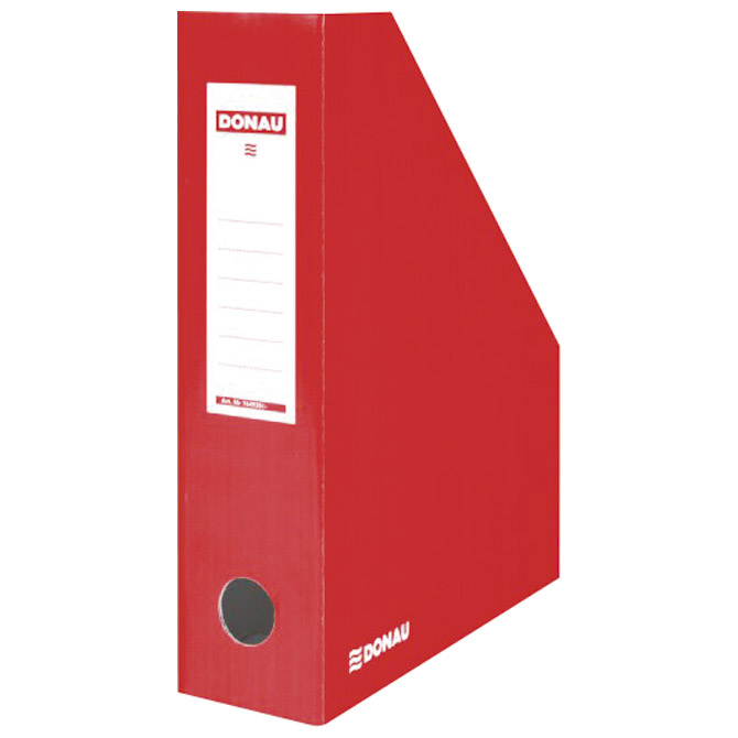 000014260 Stalak za spise okomit kartonski lakirani Donau 7649201-04FSC crveni - Slika 1