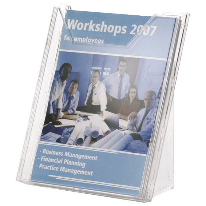 000014977 Stalak za prospekte stolni - zidni A4 1 džep Durable 8578 - Slika 1