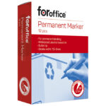Marker permanentni 1,5-3 mm okrugli vrh pk12 FORoffice plavi - Slika 2