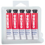 Boja tempera 12ml aluminijska tuba pk5 Primo 440TRA310 crvena karmin blister