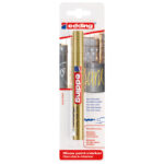 Marker permanentni sjajni lakirajući 2-4 mm Edding 750/1 zlatni blister