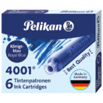 Tinta za nalivpero patrone pk6 4001 Pelikan 301176 (100401545) plava