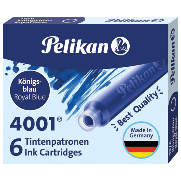 Tinta za nalivpero patrone pk6 4001 Pelikan 301176 (100401545) plava