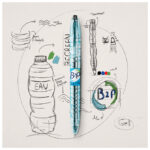 Roler gel 0,5 mm Bottle to pen Begreen Pilot BL-B2P-5-BG-FF-B crni - Slika 2