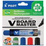 Marker za bijelu ploču 2,3 mm V Board Master Begreen Pilot WBMA-VBM-M-S5-BG 5boja blister