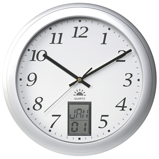 000023212 Sat zidni fi-31 cm Instinct Unilux 100340853 sivi - Slika 1