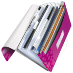 Mapa za kućni budžet  6 pregrada s gumicom pp Wow Leitz 45890123 roza - Slika 2