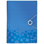 Mapa za kućni budžet  6 pregrada s gumicom pp Wow Leitz 45890136 plava