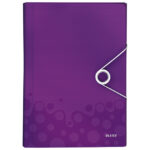 Mapa za kućni budžet  6 pregrada s gumicom pp Wow Leitz 45890162 ljubičasta