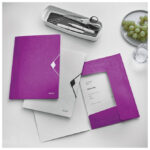 Fascikl klapa s gumicom pp A4 Wow Leitz 45990162 ljubičasti - Slika 2