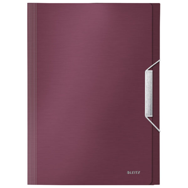 Mapa za kućni budžet  6 pregrada s gumicom pp Style Leitz 39570028 bordo!!