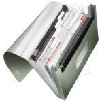 Mapa za kućni budžet  6 pregrada s gumicom pp Style Leitz 39570053 zelena - Slika 2