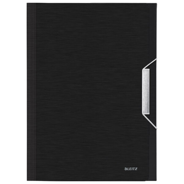 Mapa za kućni budžet  6 pregrada s gumicom pp Style Leitz 39570094 crna