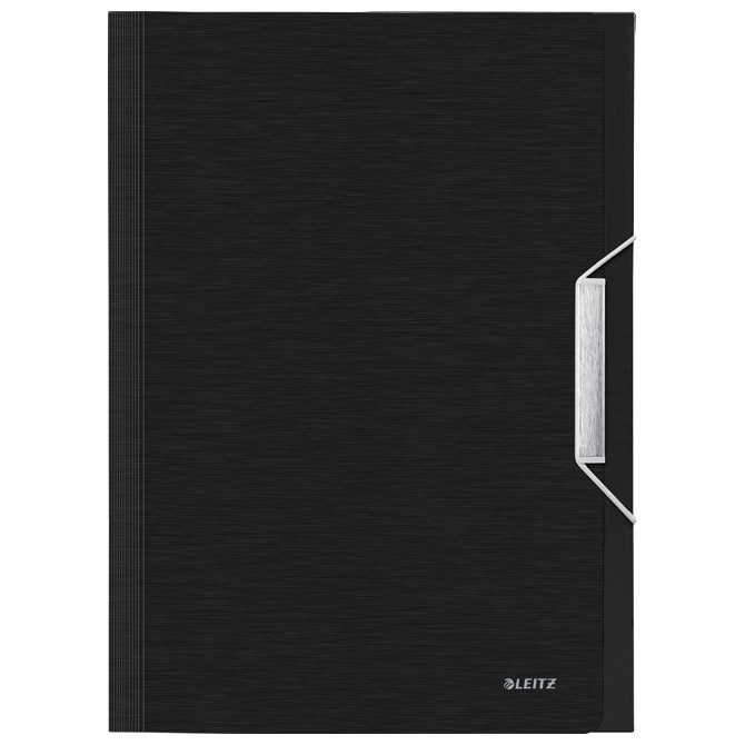 000023600 Mapa za kućni budžet 6 pregrada s gumicom pp Style Leitz 39570094 crna - Slika 1