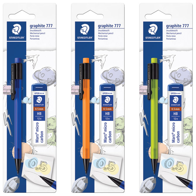 000024319 Olovka tehnička 0,5 mm Graphite+mina Staedtler 7775BK25DA blister - Slika 1