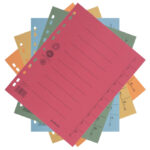 Pregrada kartonska A4 250g pk100 Donau 8610001S-99 sortirano - Slika 2