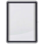 Ploča oglasna magnetna-staklena krilna vrata  75,2x69,2x3,7 cm Nobo 1902558 bijela