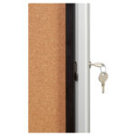 Ploča oglasna pluto-staklena krilna vrata 100x75,2x7,7 cm Nobo 1902564 - Slika 4