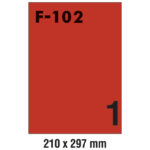 Etikete ILK 210x297 mm pk100L Fornax F-102 crvene