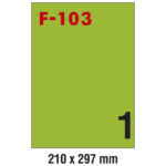 Etikete ILK 210x297 mm pk100L Fornax F-103 zelene