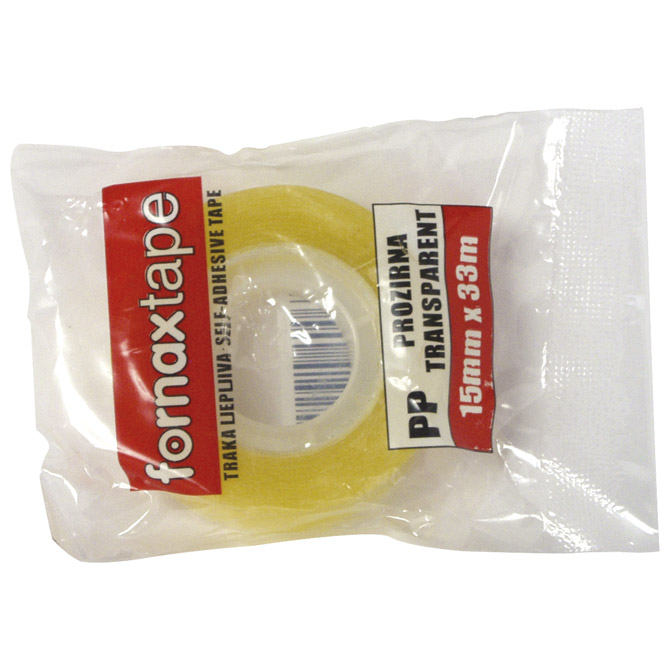 000024781 Traka ljepljiva 15 mm/33m Fornax prozirna - Slika 1