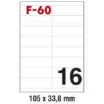 Etikete ILK 105x33,8 mm pk100L Fornax F-60