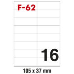 Etikete ILK 105x37 mm pk100L Fornax F-62