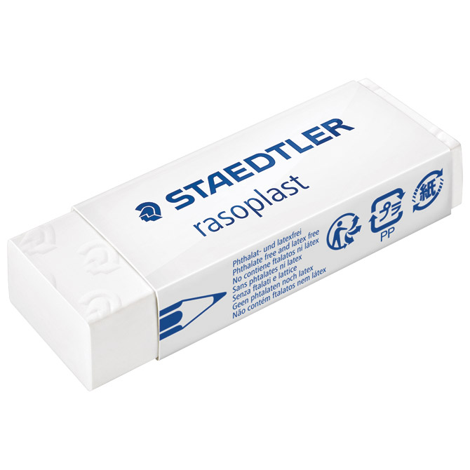 000025884 Gumica Rasoplast Staedtler 526 B20 bijela-KOMAD - Slika 1