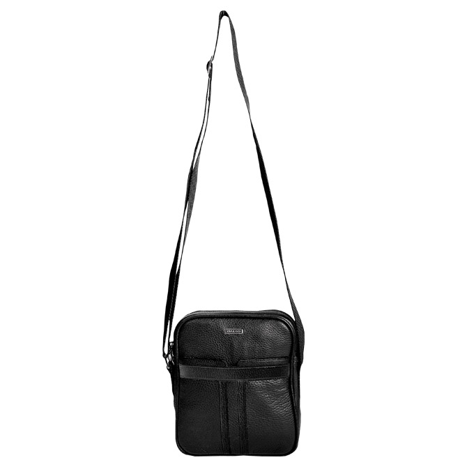 000026420 Torba kožna muška (na rame) Galko 15-0284-1007 crna - Slika 1