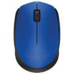 Miš usb 3tipke optički bežični M171 Logitech plavo/crni blister