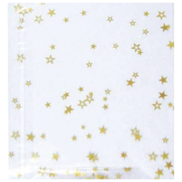 Vrećice ukrasne celofan 11,5x19 cm sa zvjezdicama pk10 Heyda 20-30892 51 prozirne