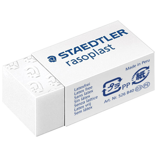 Gumica Rasoplast Staedtler 526 B40 bijela-KOMAD