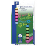 Kreda školska četvrtasta besprašna fi-12 mm pk12 Staedtler 2360 sortirano blister