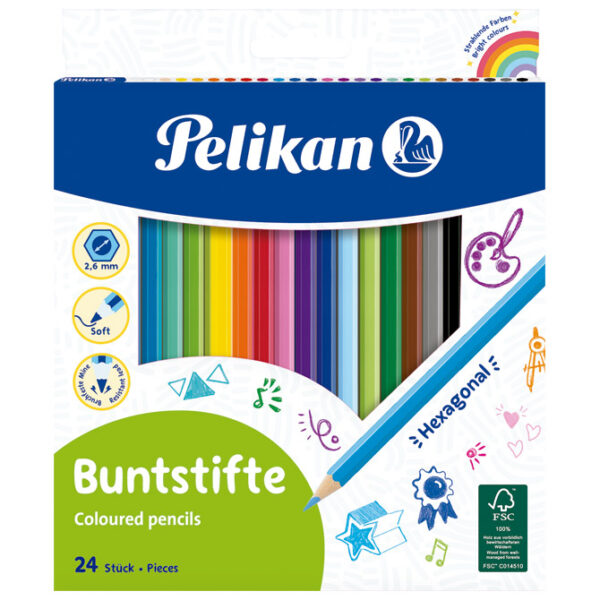 Boje drvene  24boje Pelikan 724013 (100401615) blister