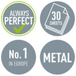 Bušač 2 rupe do  30 listova Leitz 50080085 sivi - Slika 5