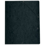 Fascikl klapa s gumicom karton A4 Herlitz 11199544 crni