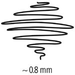 Flomaster za tehničko crtanje 0,8 mm pigment liner Staedtler 308 08-9 crni - Slika 5